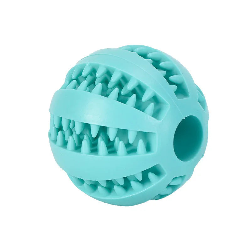 Interactive Chew & Treat Silicone Ball Toy